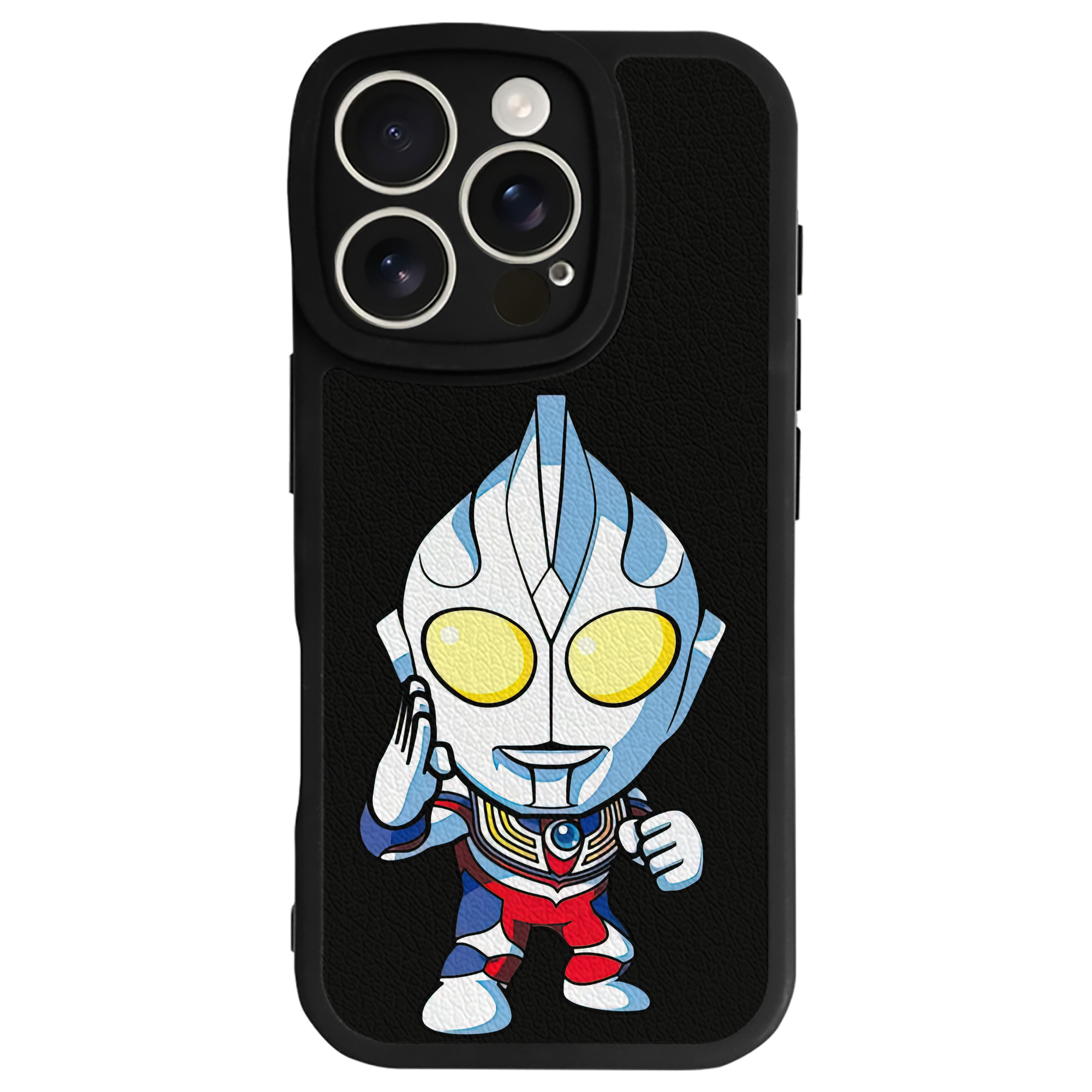（画像用） ウルトラマン Ultraman 【iPhone 16シリーズ対応】シリコンスマホケース（レザー調） 材質：シリコン